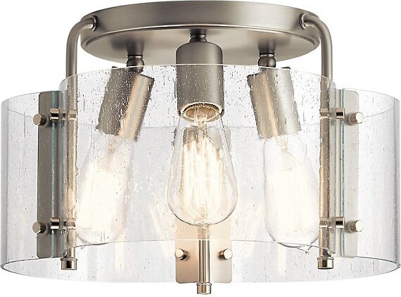 Kichler Thoreau Flushmount Light in Clear, Size: Small