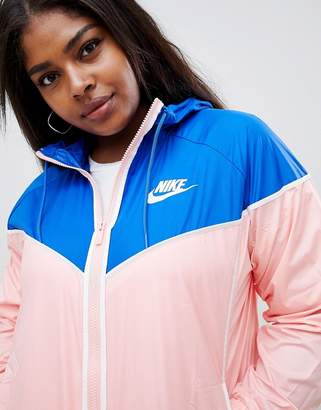 Nike Plus Windrunner Jacket In Pink And Blue