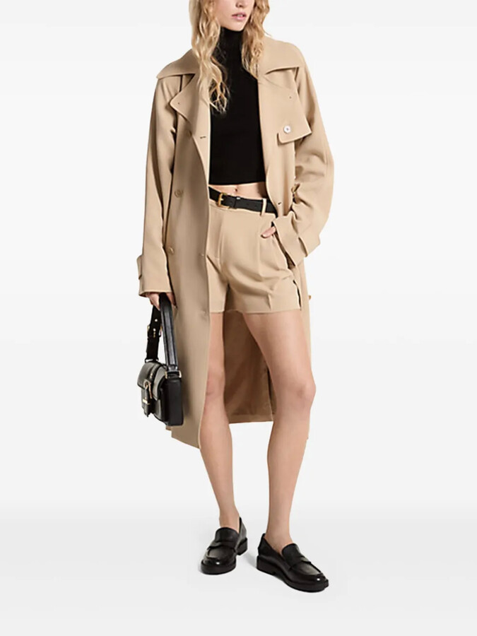 Bag Michael Michael Kors Chevron Georgette Belted Shirtdress