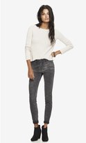 Thumbnail for your product : Express Reversible Mid Rise Jean Legging - Gray & Tribal