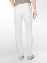 Thumbnail for your product : Calvin Klein Mens Slim Straight Leg White Wash Jeans