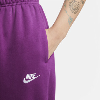 Nike Women's Sportswear Club Fleece Mid-Rise Oversized Sweatpants in Purple