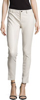 Thumbnail for your product : Haute Hippie Skinny Lambskin Pants, Ivory