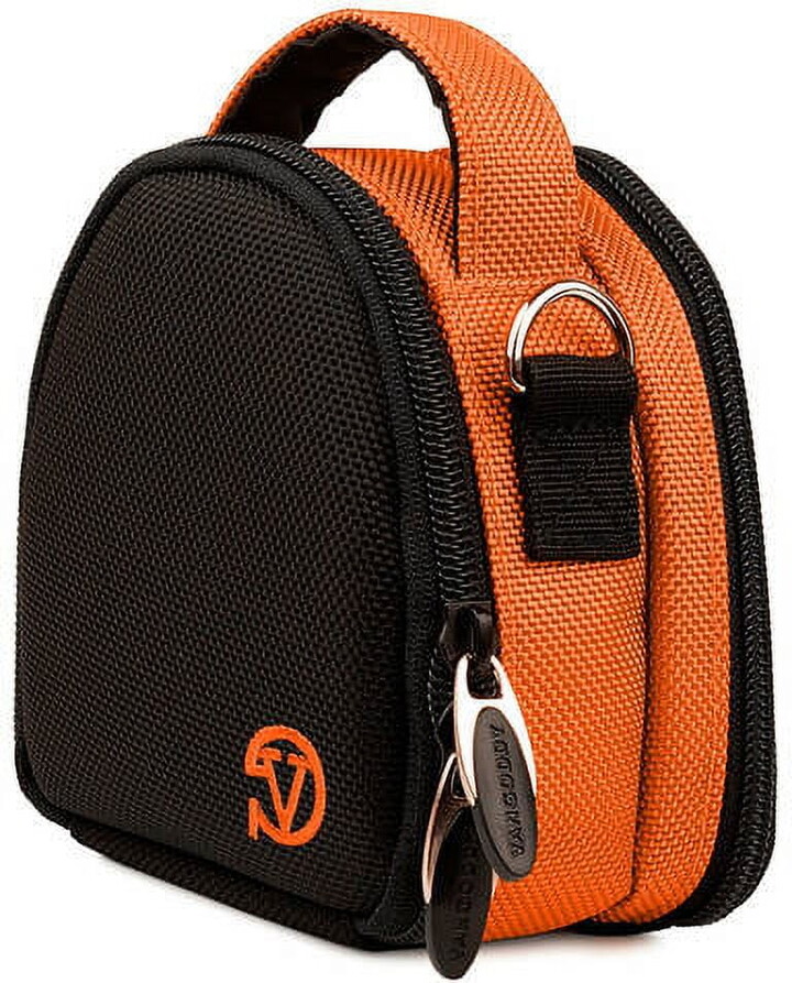 VANGODDY Mini Laurel Travel Camera Protector Case Shoulder Bag fits Compact Digital Cameras [Canon, Nikon, Samsung, Sony, Olympus, etc.] up to 4in x 3in