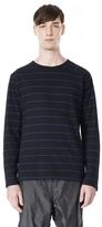 Thumbnail for your product : Alexander Wang Linen Cotton Stripe Jersey Long Sleeve Tee