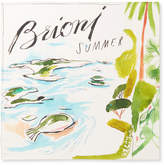 Thumbnail for your product : Brioni Printed Cotton And Silk-blend Scarf - White