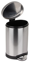 Thumbnail for your product : Simplehuman 6L Semi Round Deluxe Step Can - Brushed