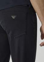 Thumbnail for your product : Emporio Armani J11 Jeans In Dark Rinse Denim With Used Effect Bleaching