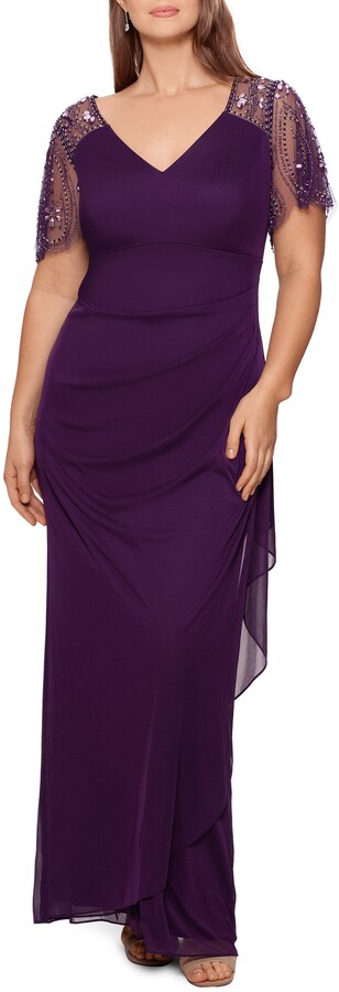 Purple Chiffon Women's Dresses | ShopStyle