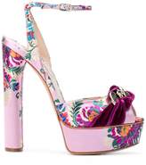 Thumbnail for your product : Casadei floral embroidered sandals