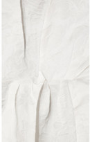 Thumbnail for your product : Lanvin Strapless Floral-brocade Linen-blend Gown - Off-white