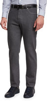 Thumbnail for your product : Ermenegildo Zegna Five-Pocket Regular-Fit Stretch-Denim Jeans, Gray