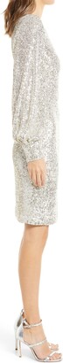 Eliza J Long Sleeve Sequin Cocktail Dress