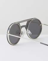 Thumbnail for your product : Spitfire Algorithm Aviator Sunglasses In Black
