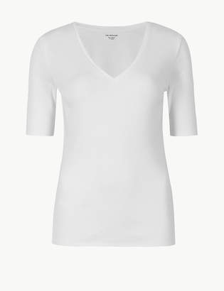Marks and Spencer Pure Cotton Regular Fit T-Shirt