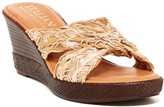Thumbnail for your product : Italian Shoemakers Woven Ribbon Wedge Sandal