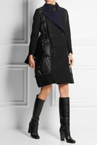 Thumbnail for your product : Sacai Wool blend-paneled quilted shell coat