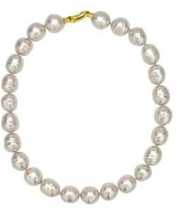 Majorica 14MM White Baroque Pearl Necklace