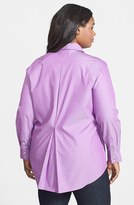 Thumbnail for your product : Foxcroft Fitted Non-Iron Cotton Tunic (Plus Size)
