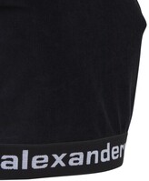 Thumbnail for your product : Alexander Wang Stretch Corduroy Crop Top W/ Logo Band