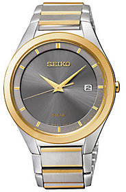 Seiko Men's Stainless Steel Two-Tone Solar Dress Watch