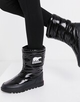 Thumbnail for your product : Sorel Joan Of Arctic padded snow boots in black patent
