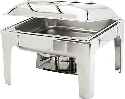 Tabletops Unlimited Celebrations 6.3 Qt. Stainless Steel Chafing Dish w/ Hydraulic Cover