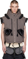 Thumbnail for your product : Craig Green Gray Fluffy Hole Vest