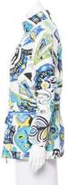 Thumbnail for your product : Emilio Pucci Printed Mock Neck Windbreaker