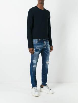 DSQUARED2 Sexy Twist distressed bleach jeans