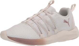 pink and gold puma shoes