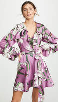 Thumbnail for your product : PatBO Orchid Print Mini Wrap Dress