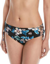 Thumbnail for your product : Diane von Furstenberg Floral Lace-Up Hipster Swim Bikini Bottoms