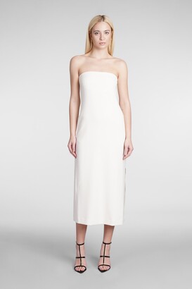 Theory Dress In White Acetate