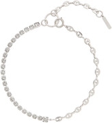 Thumbnail for your product : Justine Clenquet SSENSE Exclusive Silver & Grey Vic Choker Necklace
