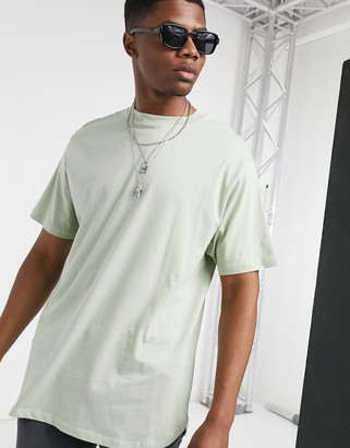 khaki longline t shirt