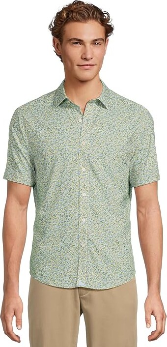 (取寄) アンタックイット メンズ パフォーマンス ショート スリーブ シャツ UNTUCKit men Performance Short Sleeve Yorke Shirt Yellow UNTUCKit Performance Short Sleeve Yorke Shirt Men's Clothing