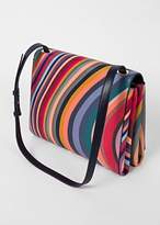 Thumbnail for your product : Paul Smith Women's 'Swirl' Print Textured Calf Leather Shoulder Bag