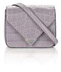 Thumbnail for your product : Alexander Wang Mini Prisma Envelope Sling In Croc Embossed Lavender With Rhodium