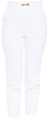 Elisabetta Franchi White Women's Pants on Sale | Shop the world's 