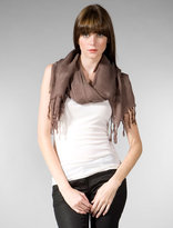 Thumbnail for your product : Love Quotes Hand Knotted Fringe Scarf