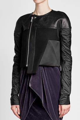 Rick Owens Wool Jacket with Leather