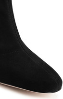 Thumbnail for your product : Stuart Weitzman Leather-paneled Suede Ankle Boots