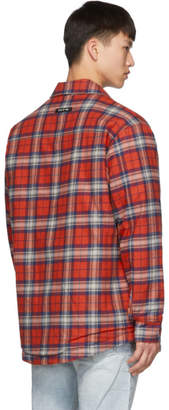 Fear Of God Red Flannel Shirt Jacket