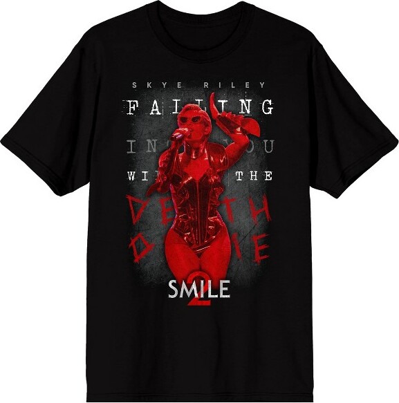 S.MILE SmileSkyeRileyLogoAdultBlackShortSleeveTee-XXL