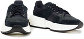 Thumbnail for your product : MM6 MAISON MARGIELA Mesh And Suede Exaggerated-sole Sneakers