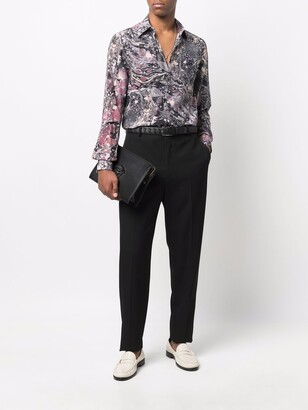 Dolce & Gabbana Abstract-Print Silk Shirt