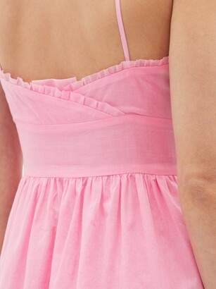 Loup Charmant Avalon Organic-cotton Midi Dress - Pink