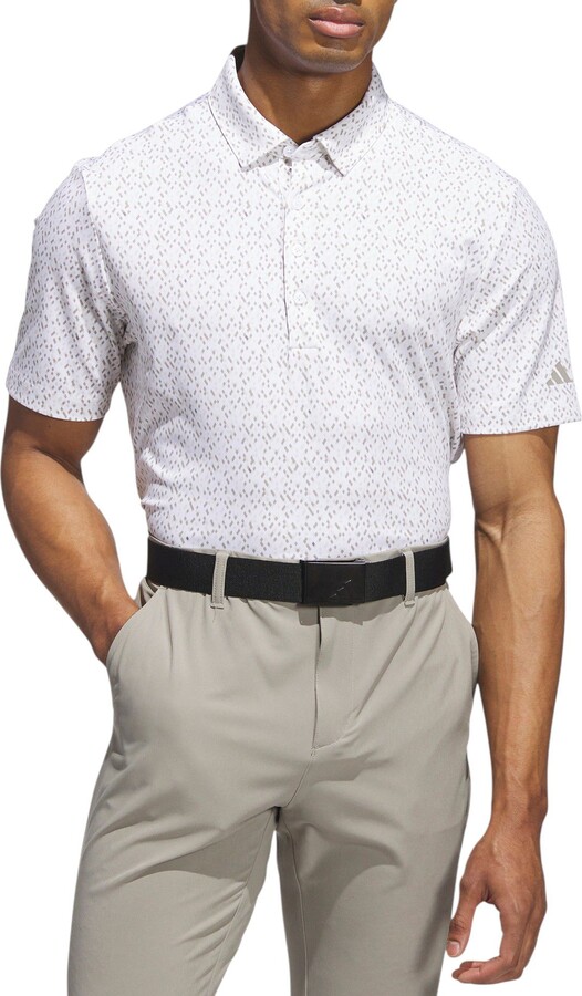 adidas Men's Ultimate365 Micro Argyle Golf Polo, Small, Collegiate Navy