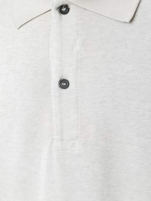 Lanvin contrast panel polo shirt